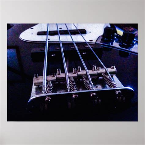 Bass Guitar Abstract Poster | Zazzle