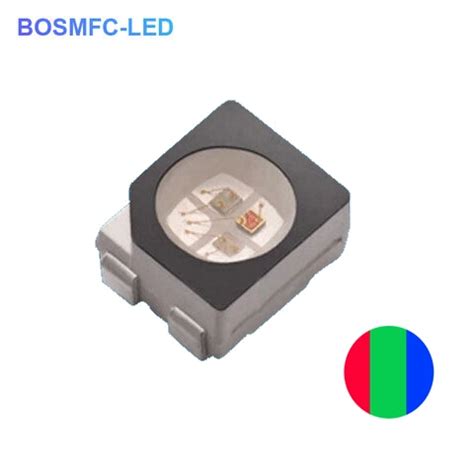 Plcc Tri Color Led Diode Top Mounted Rgb Smd Led Pin