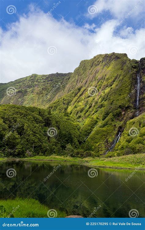 Azores Landscape With Waterfalls Stock Image Image Of Flores