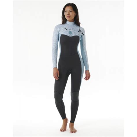 Rip Curl Women Dawn Patrol 3 2 Mm Chest Zip Sublimed Wetsuit Surf