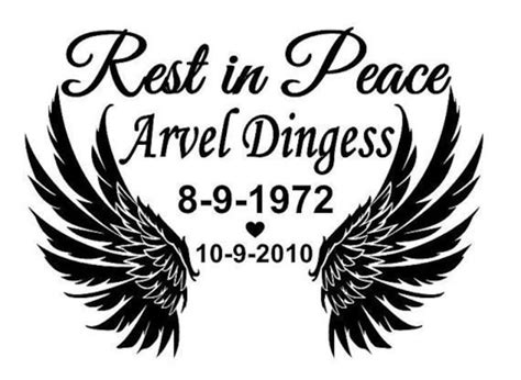 Rest in Peace Window Decal Passed Away Decal Remembrance - Etsy