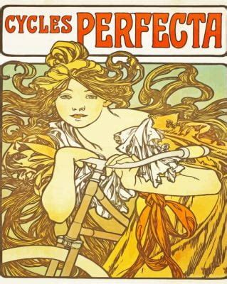 Cycles Perfecta Alphonse Mucha Paint By Numbers Numeral Paint Kit