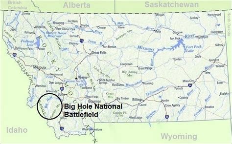 Big Hole Montana Map – Map Vector