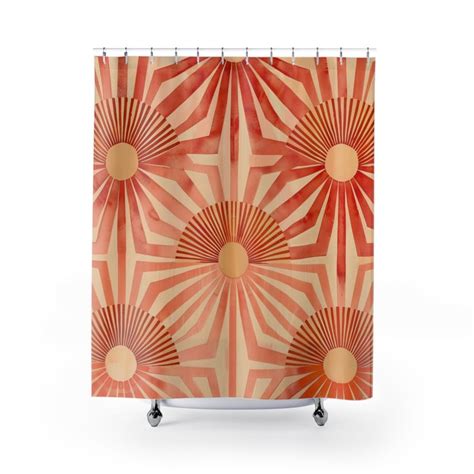 Mid Century Modern Shower Curtain Shower Curtain Boho Cute Shower