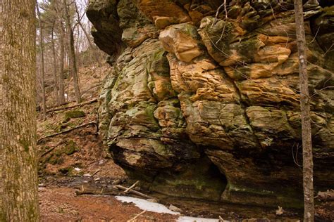 Rock Caves And Landscape At Governor Dodge State Park Image Free Photo