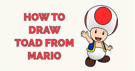 How To Draw Toad From Mario Really Easy Drawing Tutorial