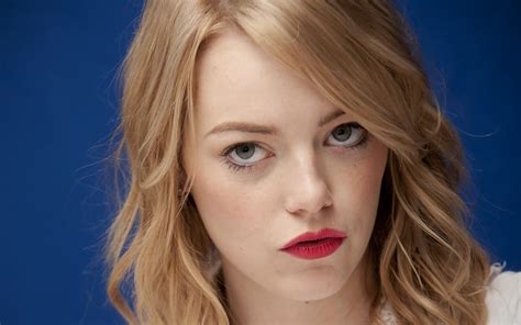 Wallpaper Actress Redhead Red Lipstick Emma Stone Women 1920x1200