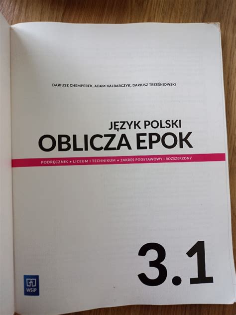 Oblicza epok 3 1 WSiP Język polski Kobylnica Kup teraz na Allegro