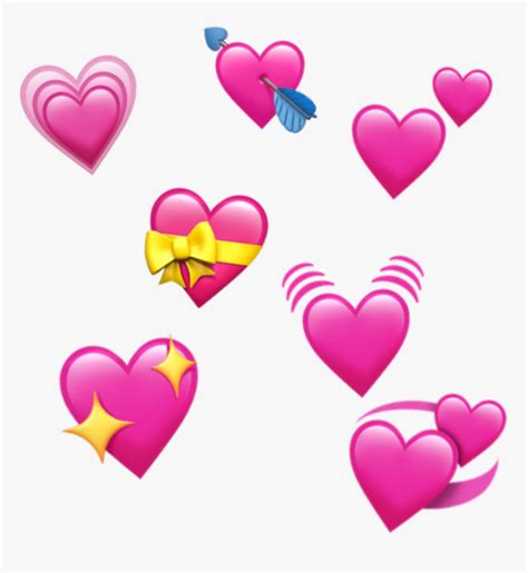 Transparent In Love Emoji Png Ios Transparent Background Heart Emojis