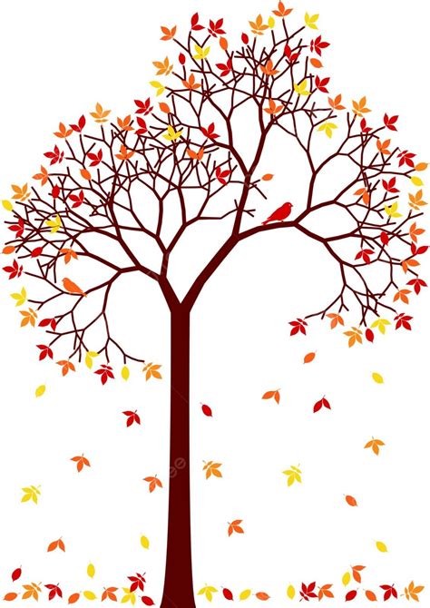 Autumn Tree Branch Vector