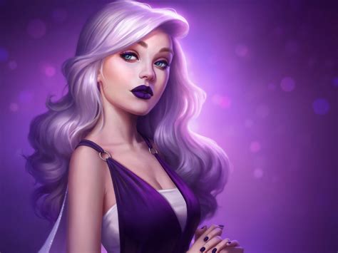 Purple Aesthetic Girl Wallpapers Top Free Purple Aesthetic Girl