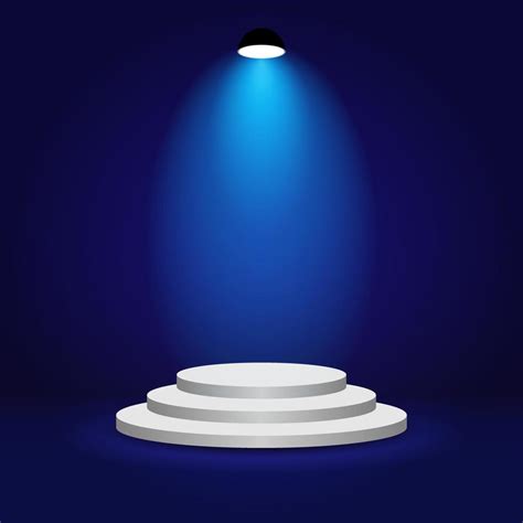 spot light onto the podium 10595989 Vector Art at Vecteezy