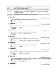 CRJ220 Week 3 Quiz Chapters 3 And 5 Docx Course Ethics And