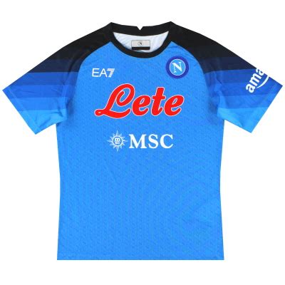 Napoli Home Camisa De Futebol 2021 2022 Sponsored By Lete