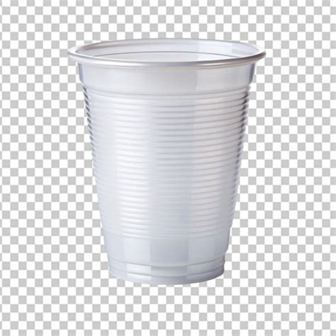 Plastic cup transparent background | Premium AI-generated PSD