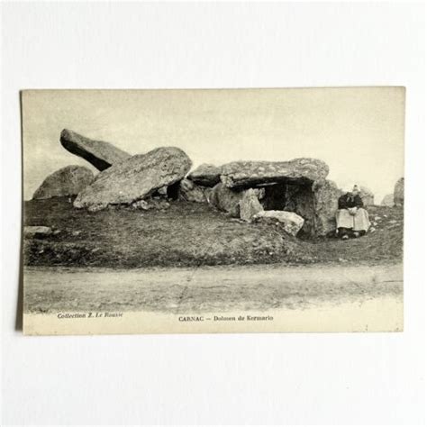 Dolmen De Kermario Megalith CARNAC FRANCE 1913 Postcard EBay