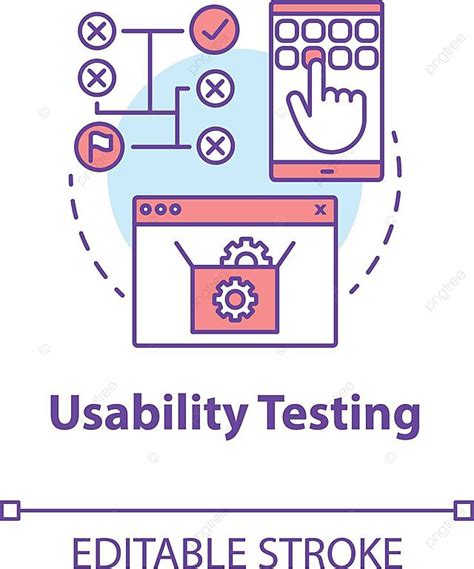 Usability Testing Icon For App Development Vector Outline Vector