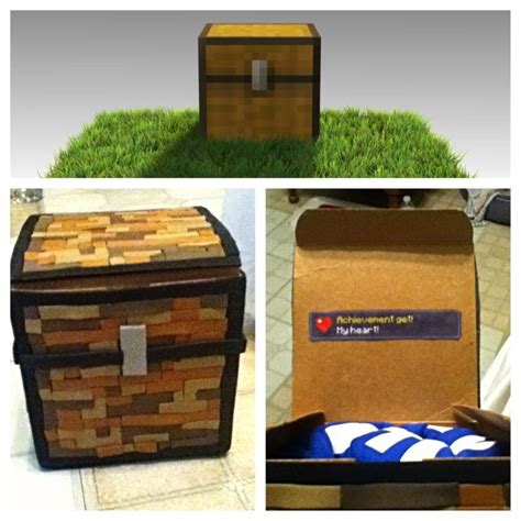 Valentine S Day Minecraft Chest T Box Minecraft Valentines Valentine Day Boxes Valentine Box