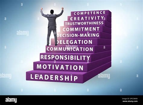 Career Ladder Concept With The Key Skills Stock Photo Alamy