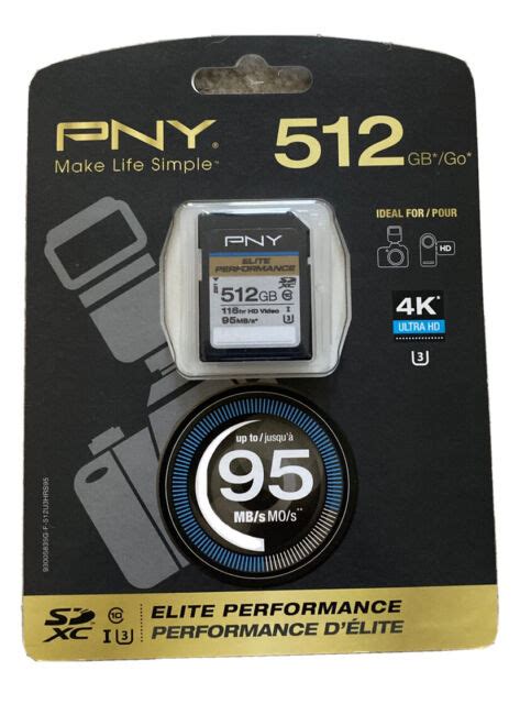 Pny Technologies Gb Elite X Uhs I Sdxc Memory Card P Sd U Ex