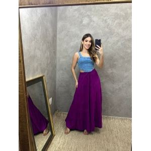 SAIA MIDI TRÊS MARIAS Marikitta Roupas