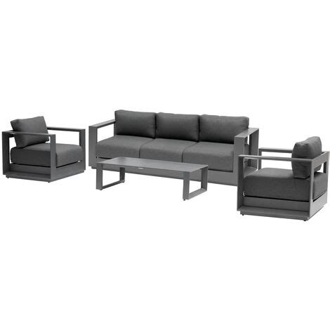 Conjunto De Muebles De Jard N Allure Gris Asientos Hesp Ride