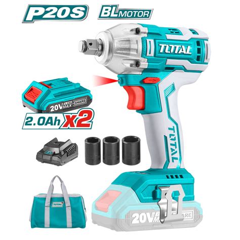 TOTAL IMPACT WRENCH Li Ion 20V 2Ah 300Nm TIWLI2001