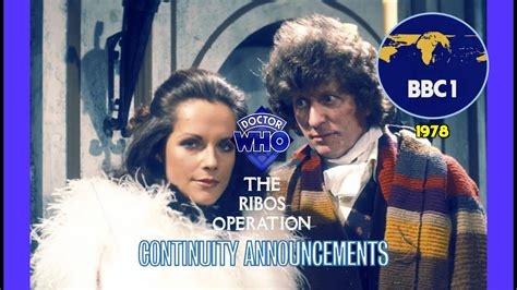 Doctor Who The Ribos Operation Continuity Announcements 1978 Bbc 1 Youtube