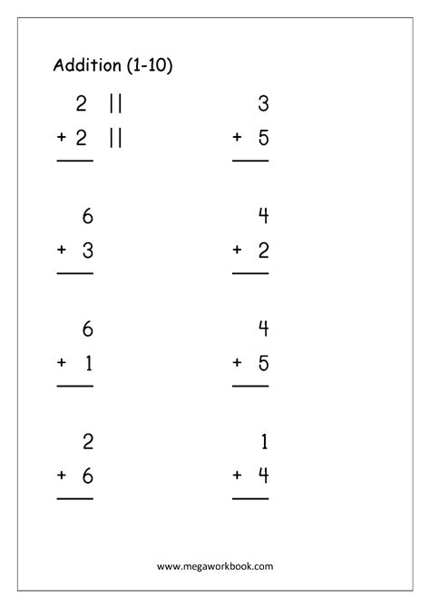 Addition Worksheets For Kindergarten Math Addition Worksheets