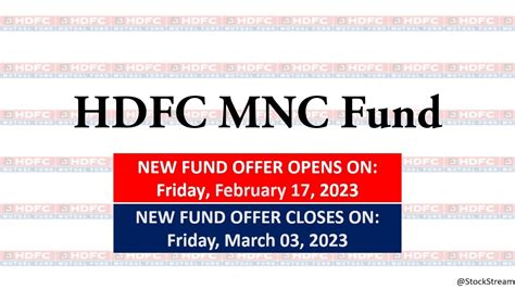 HDFC MNC Fund Multi National Companies StockStream YouTube