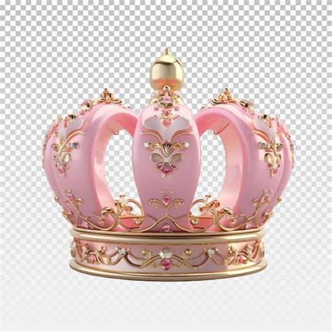 Premium Psd Pink Princess Crown Clipart