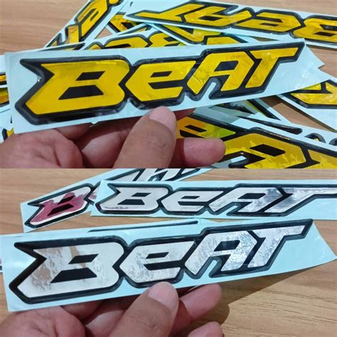 Jual STIKER EMBLEM BEAT TIMBUL 3D BAHAN LENTUR Shopee Indonesia