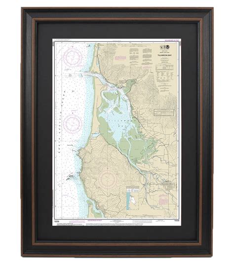 Framed Nautical Maps — Framed Nautical Maps Oregon