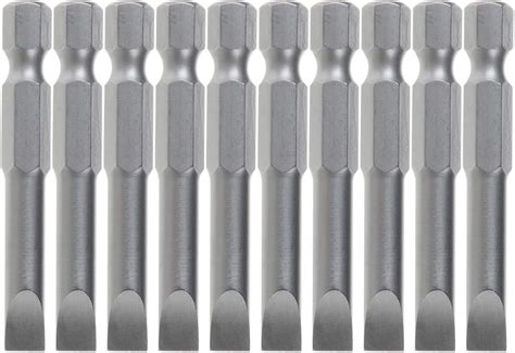 Slotted Screwdriver Bits Set 5mm Magnetic Flat Head Slotted Tip 1 4