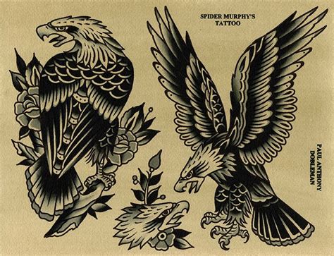 Flash Traditional Eagle Tattoo Printable Calendars AT A GLANCE