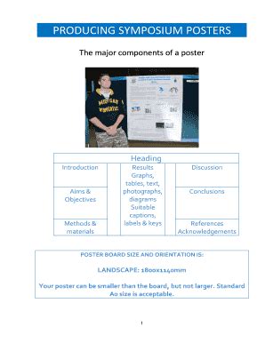 Fillable Online Producing Symposium Posters Fax Email Print Pdffiller