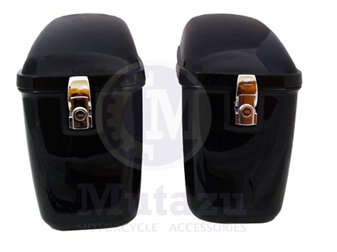 Mutazu Universal Lw Hard Bags Motorcycle Saddlebags W Heavy Duty