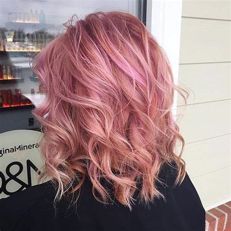 35 Sparkling & Brilliant Rose Gold Hair Color Ideas