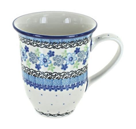 Blue Rose Polish Pottery Eliza Large Coffee Mug Kroger