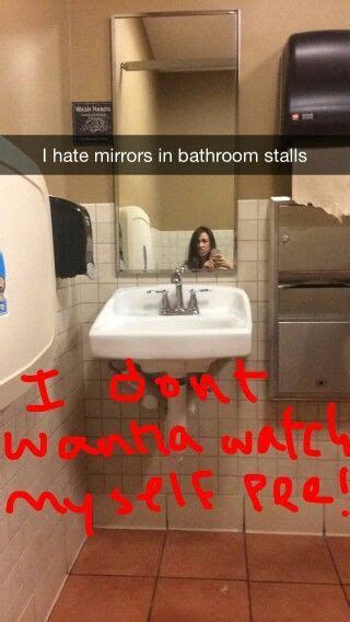 A Woman Taking A Selfie In A Bathroom Mirror With The Caption I Dont