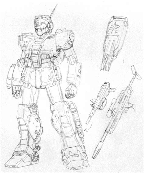 Rgm 79sc Gm Sniper Custom Sketch By Blayaden On Deviantart