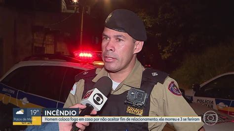 Homem é suspeito de colocar fogo em casa por não aceitar fim de