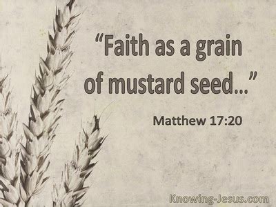 Bible Verses About Mustard Seed