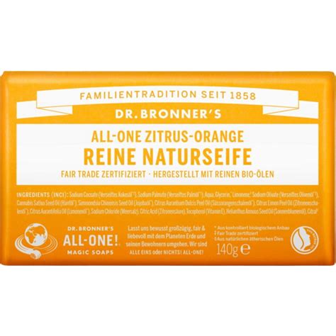 Dr Bronner S Bar Soap Zitrus Orange G Ecosplendo Onlineshop