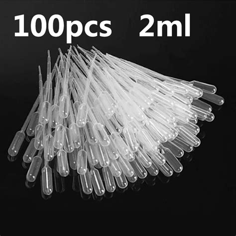 100 Adet 2ml Plastik Tek Kullan Ml K Pipetler S Kmak Transferi Pipetler