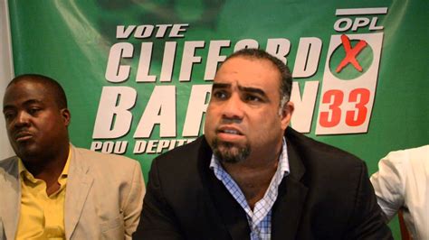 Clifford Baron Candidat à La Députation Pour La Commune De Delmas