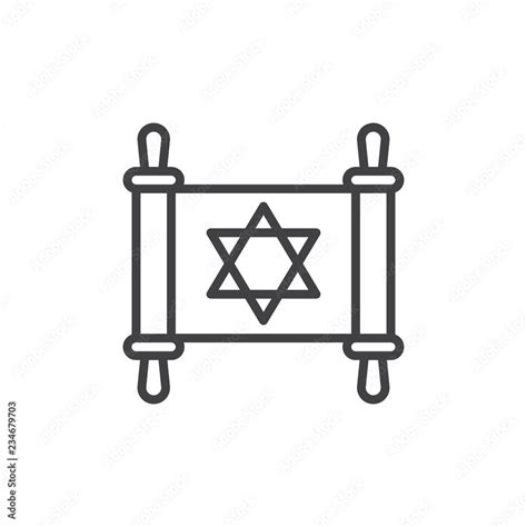 Jewish Torah Symbol