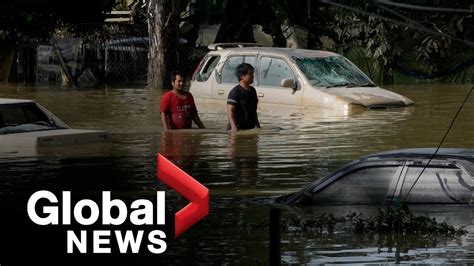 Malaysia Floods Drone Footage Shows Buildings Underwater As Thousands