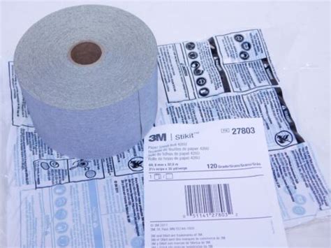 3m Stikit 27803 Adhesive Sand Paper Roll 426u 2 3 4 In X 35yd 120 Grit Hr Ebay