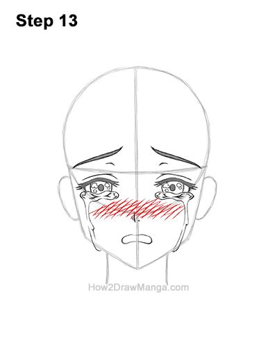 How To Draw Anime Eyes Crying Step By Step